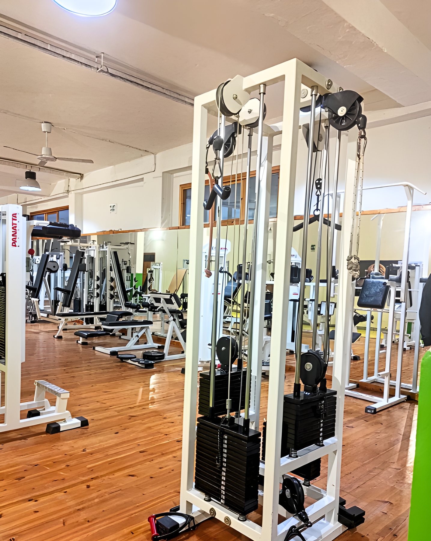 La sala macchine Steptime con attrezzature Panatta